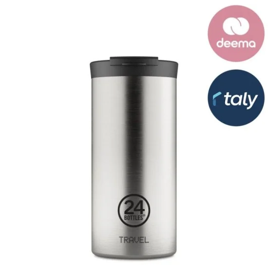 Stainless Steel Travel Mug with a Capacity of 600 ml - Silver